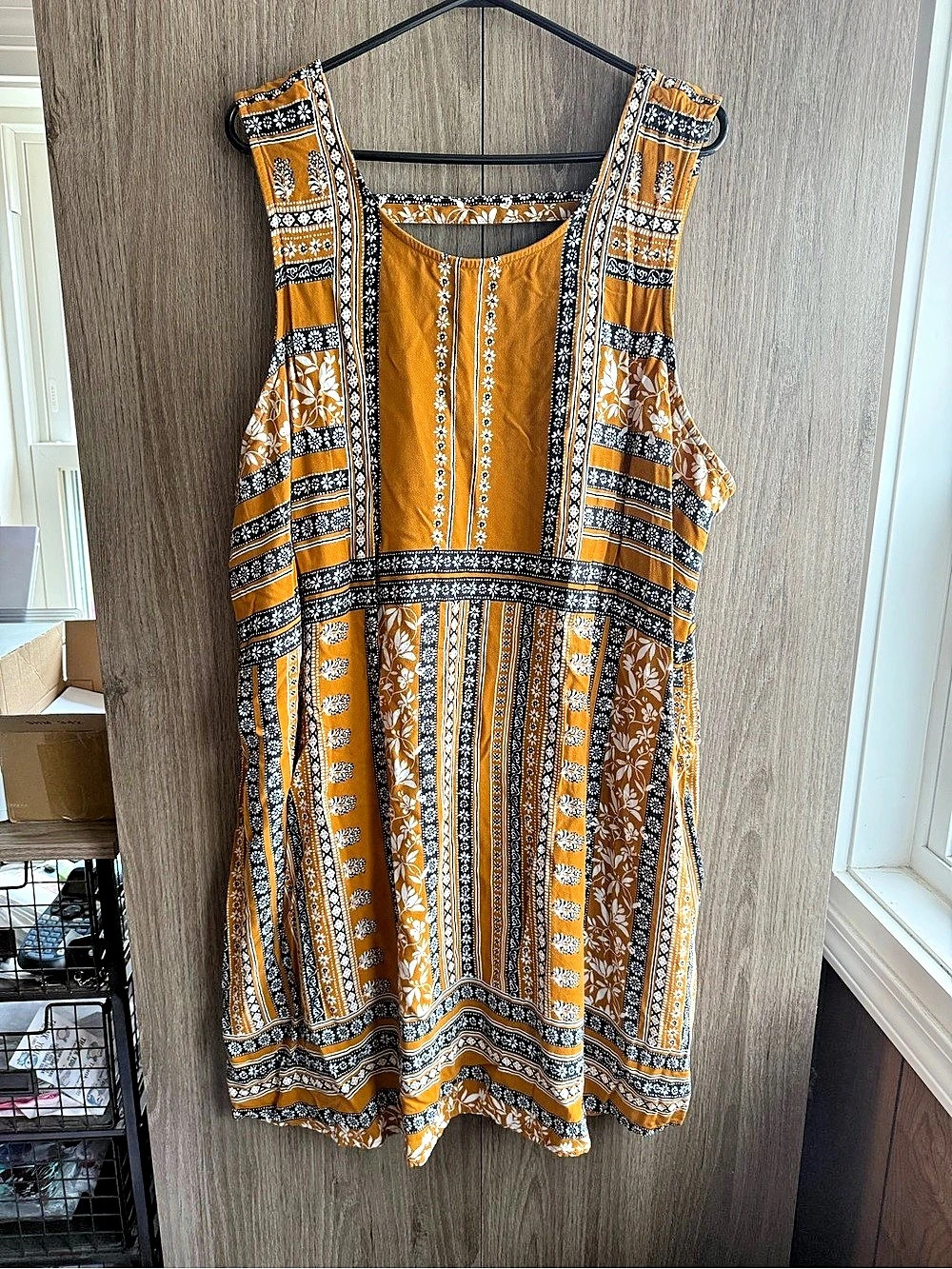 Maurices Floral Mini Dress Brown & Black